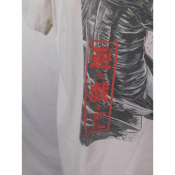 Yu-Gi-Oh Shirt Mens XL White Blue Eyes Dragon Anime Graphic Tee T-Shirt S20 - Picture 3 of 9